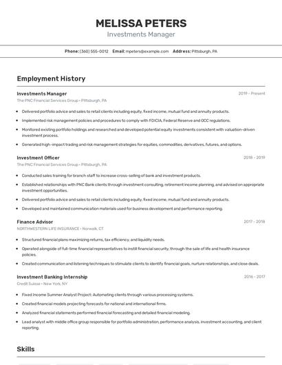 Resume example 2