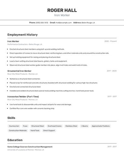 Resume example 2
