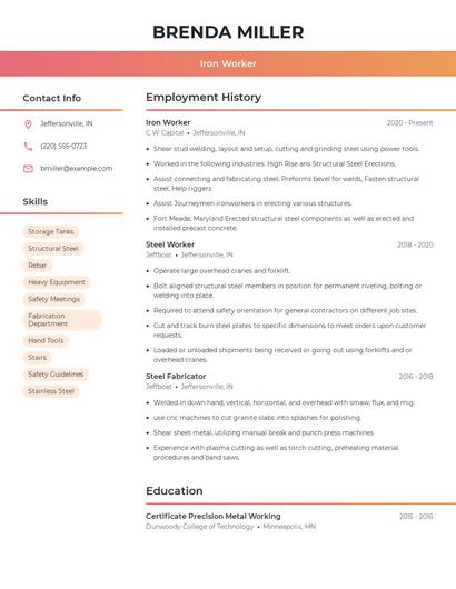 Resume example 3
