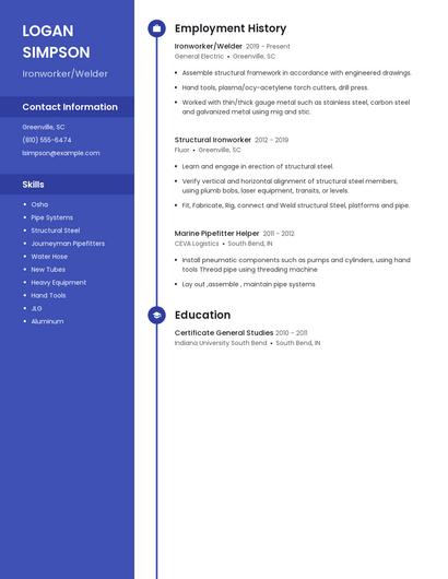 Resume example 4