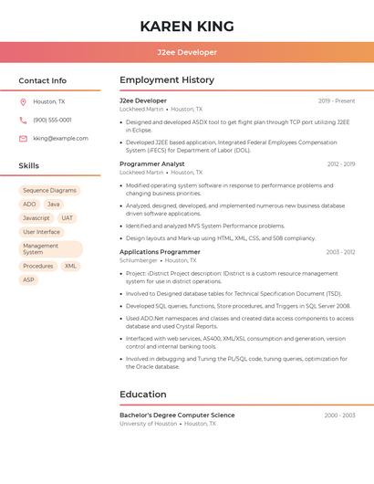 Resume example 3