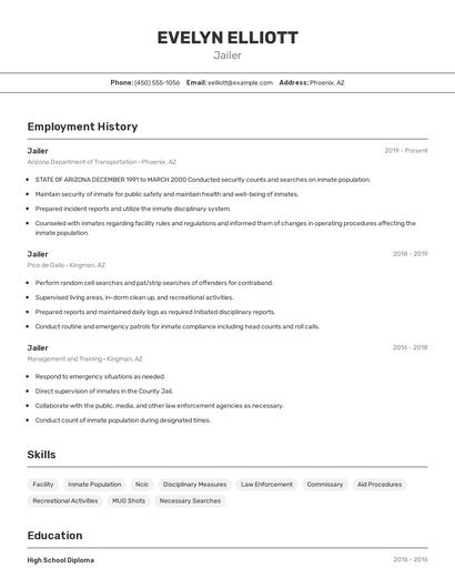 Resume example 2
