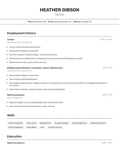 Resume example 2