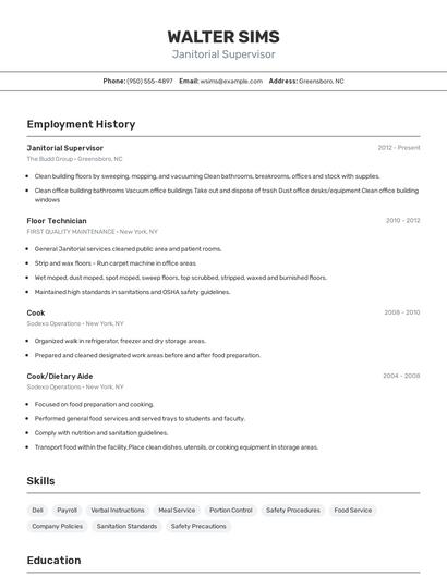 Resume example 2