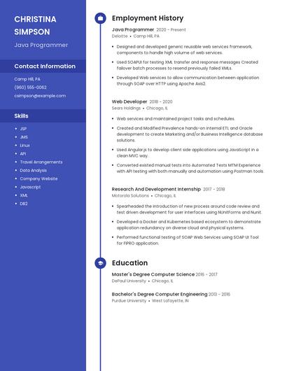 Resume example 4
