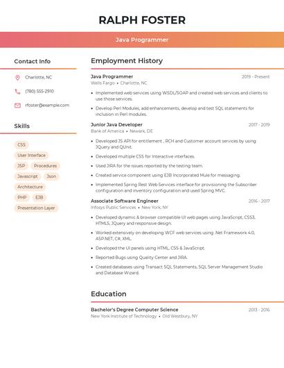 Resume example 3