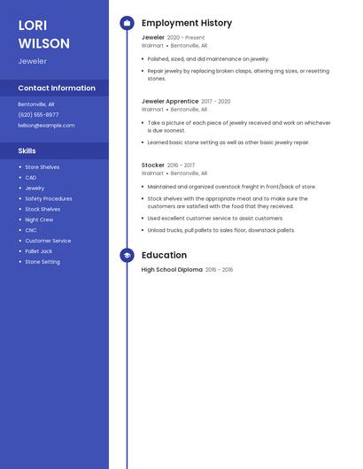 Jeweler Resume