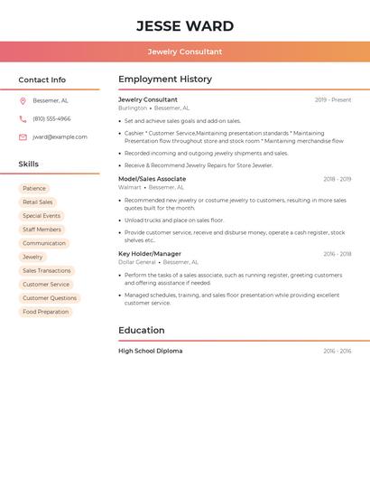 Resume example 3
