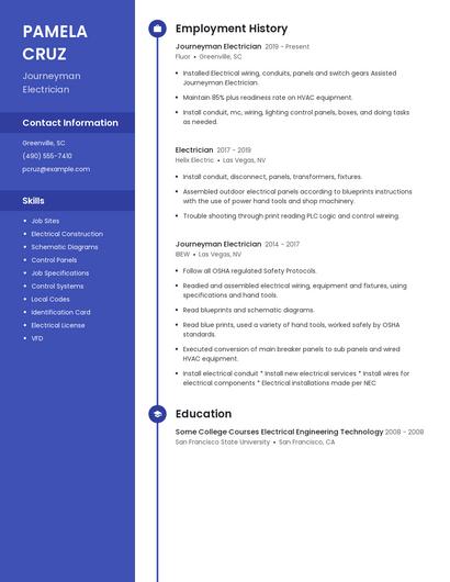 Resume example 5