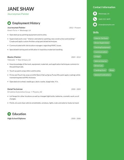 Resume example 4