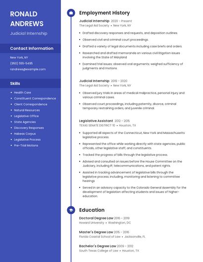Resume example 5