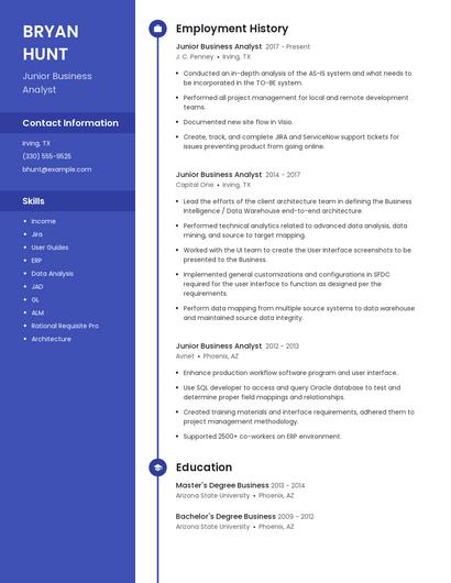 Resume example 5