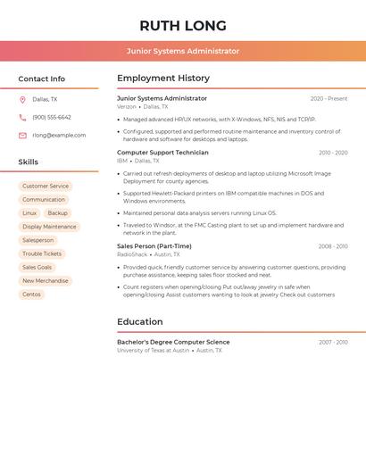 Resume example 3