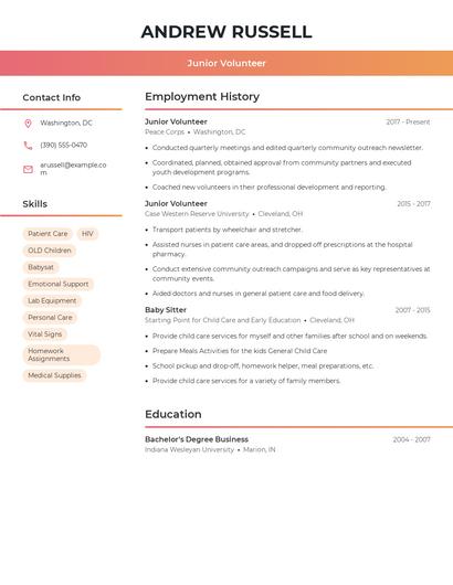 Resume example 3