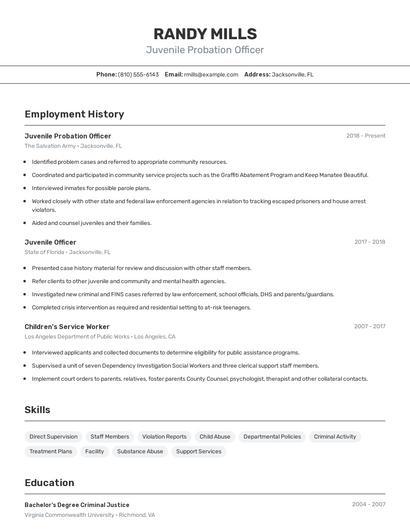 Resume example 2
