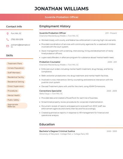 Resume example 3