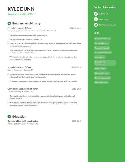Resume example 5