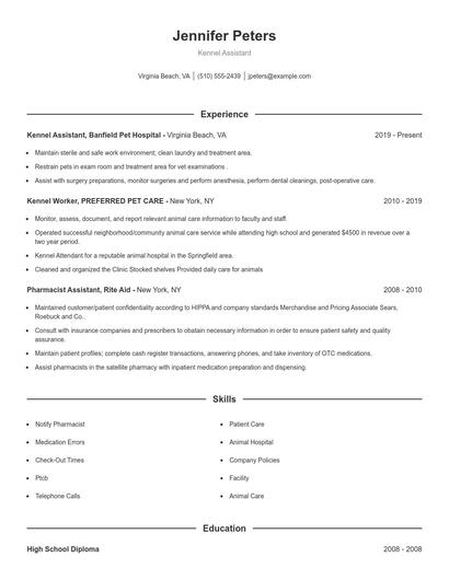 Resume example 1