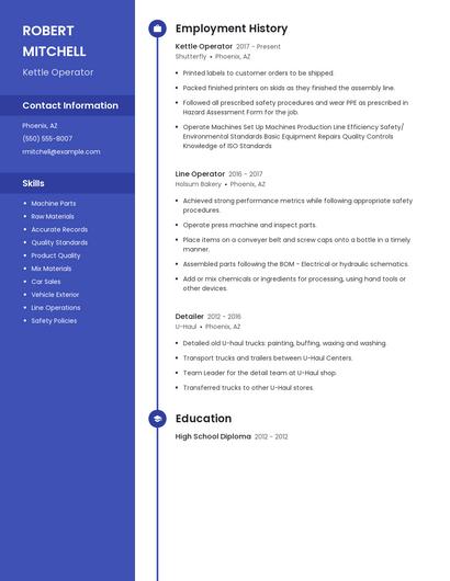 Kettle Operator Resume