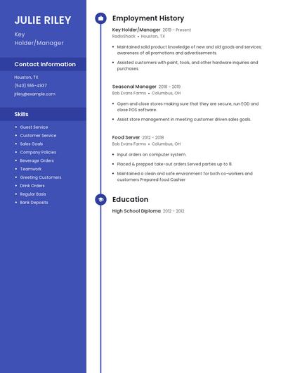Resume example 4