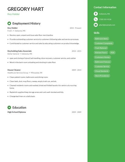 Resume example 5