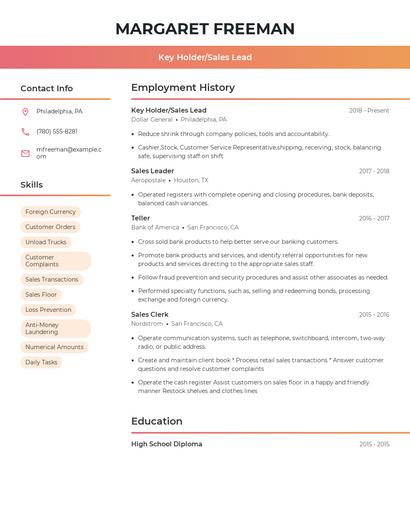 Resume example 3