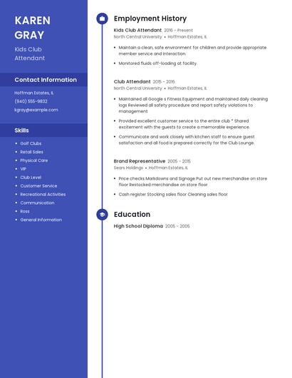 Resume example 5