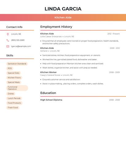 Resume example 3
