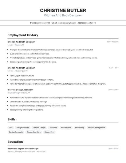 Resume example 2