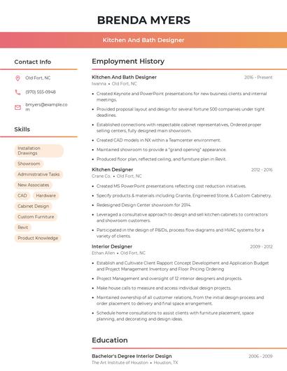 Resume example 3