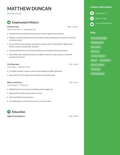 Resume example 4