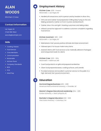 Resume example 4