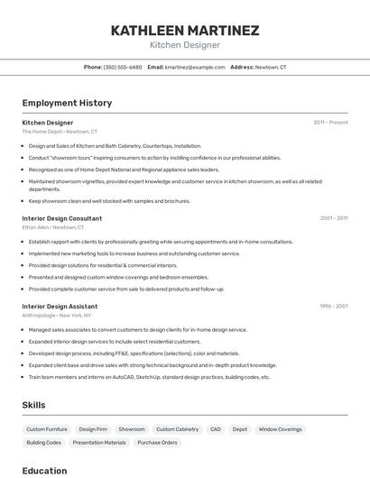 Resume example 2