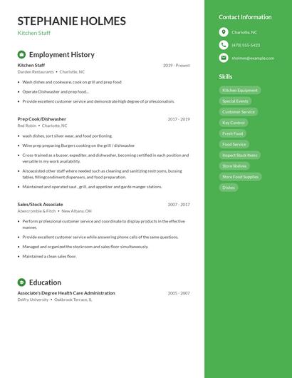 Resume example 5