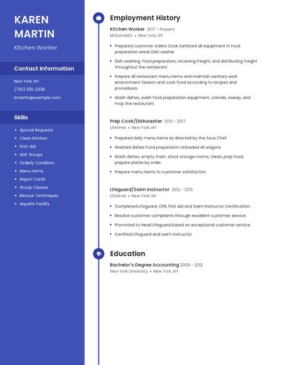 Resume example 5