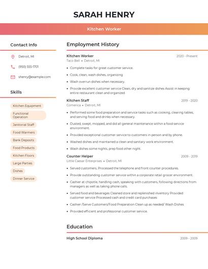 Resume example 3