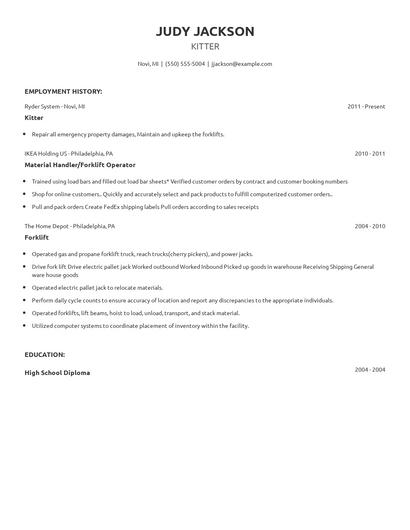 Kitter Resume