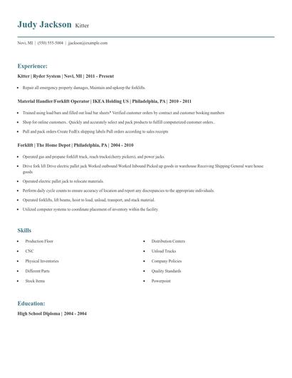 Kitter Resume