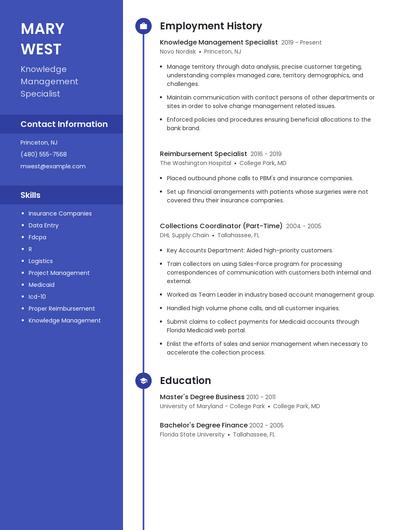 Resume example 5