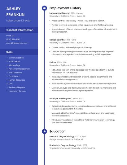 Resume example 5