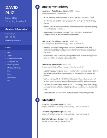 Resume example 4