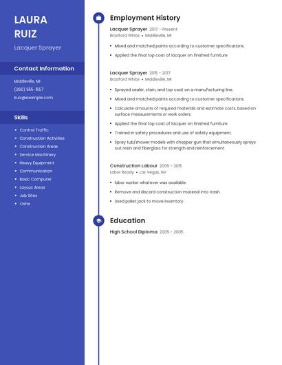 Lacquer Sprayer Resume