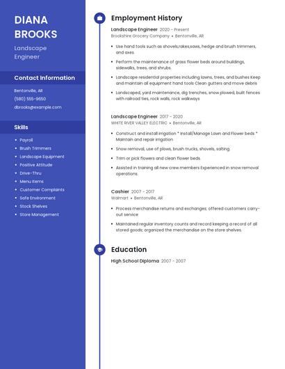 Landscape Engineer Resume