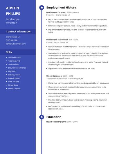 Resume example 4