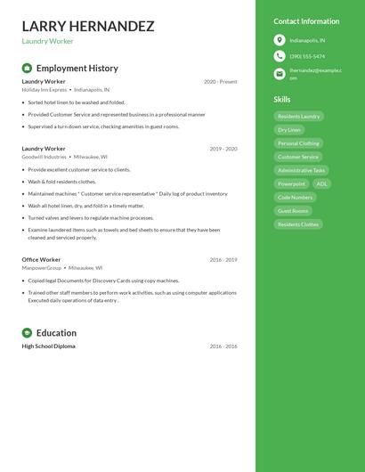 Resume example 5