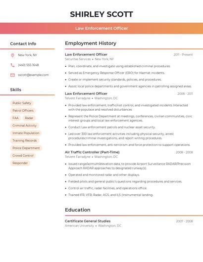 Resume example 3