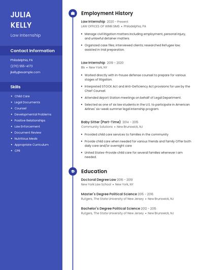 Resume example 5