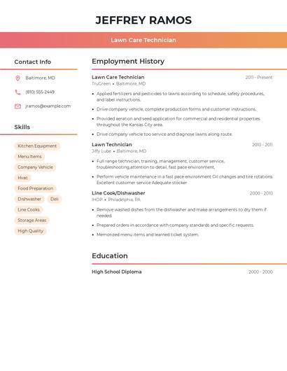 Resume example 3