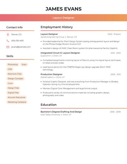 Resume example 3