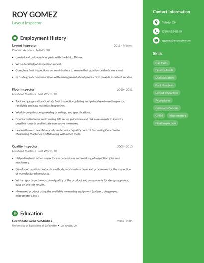 Layout Inspector Resume